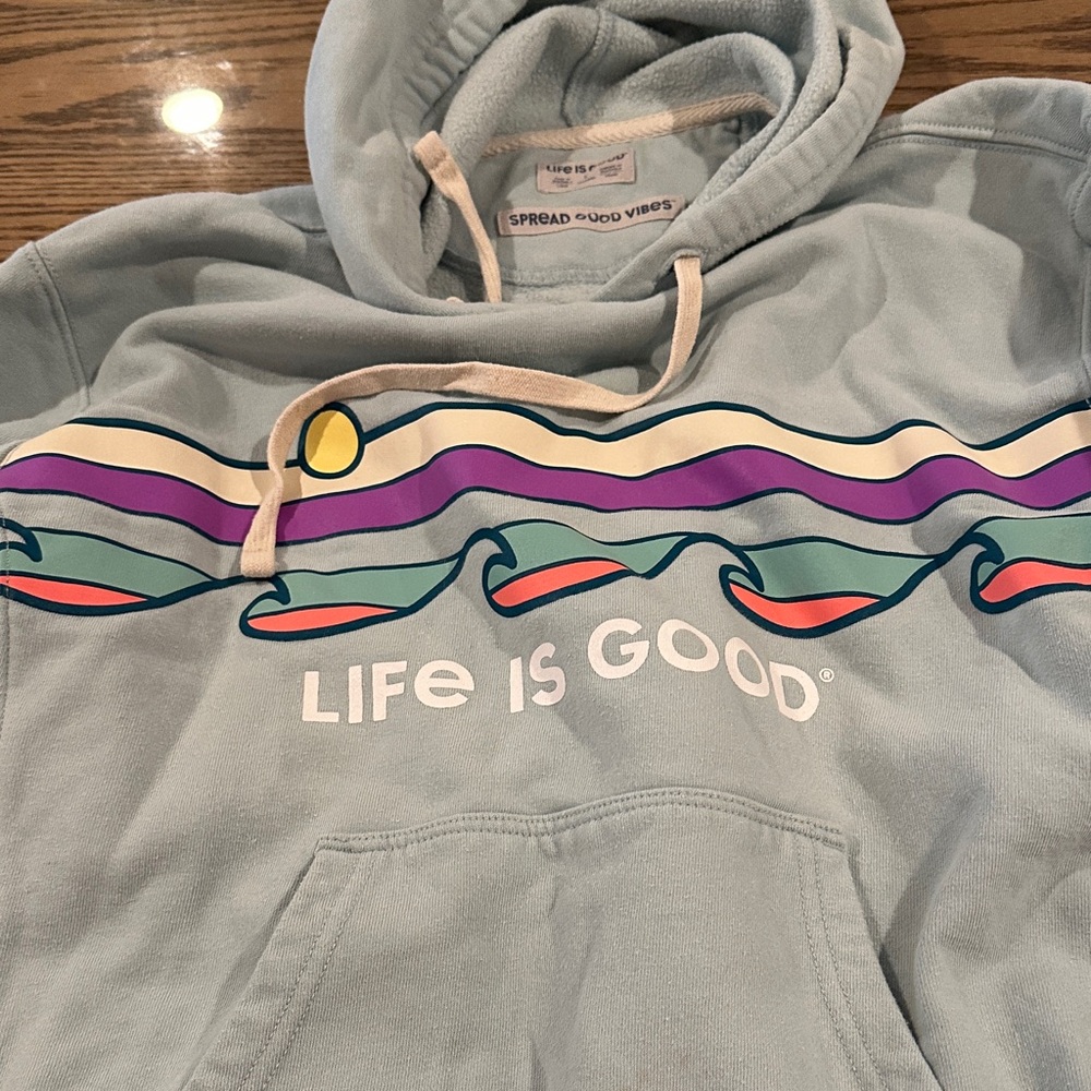 Life Is Good Pastel Wave Hoodie